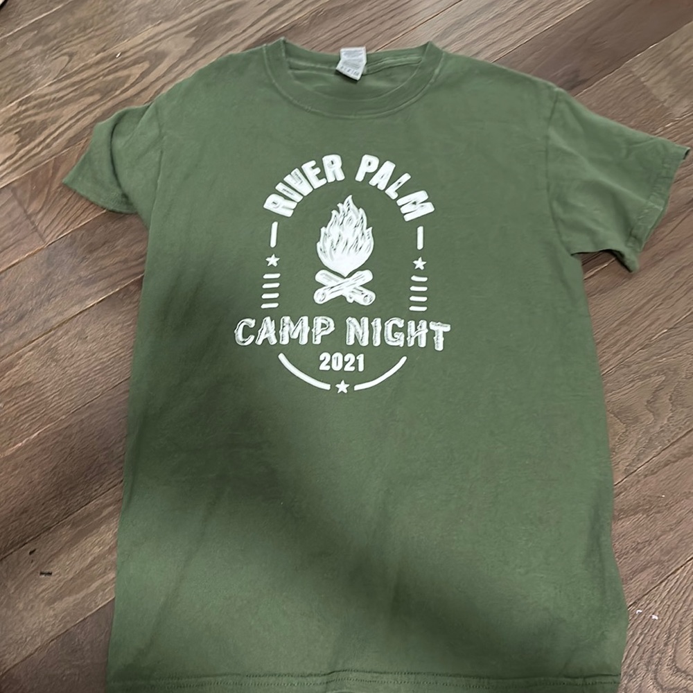 River palm camp sight women tee